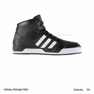 Adidas Raleigh Mid Black White Sneakers